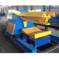 7 tons hydraulic decolier using floor decking machine